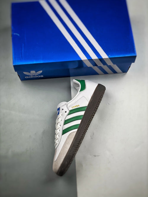Tênis Adidas Samba OG - Branco e Verde