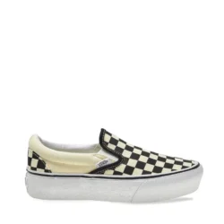 Tênis Slip-On Platform Black White Chckerboard