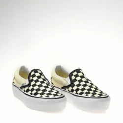 Tênis Slip-On Platform Black White Chckerboard - Image 4