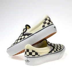 Tênis Slip-On Platform Black White Chckerboard - Image 2